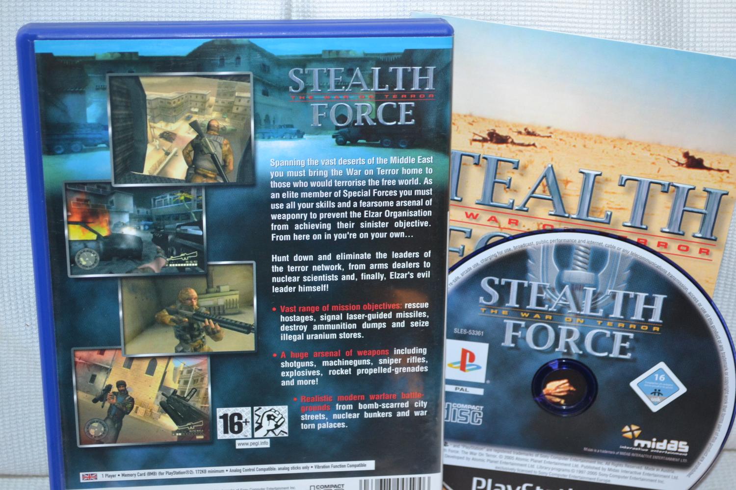 Stealth Force The War on Terror PS2 Playstation 2 Komplett Fint Skick