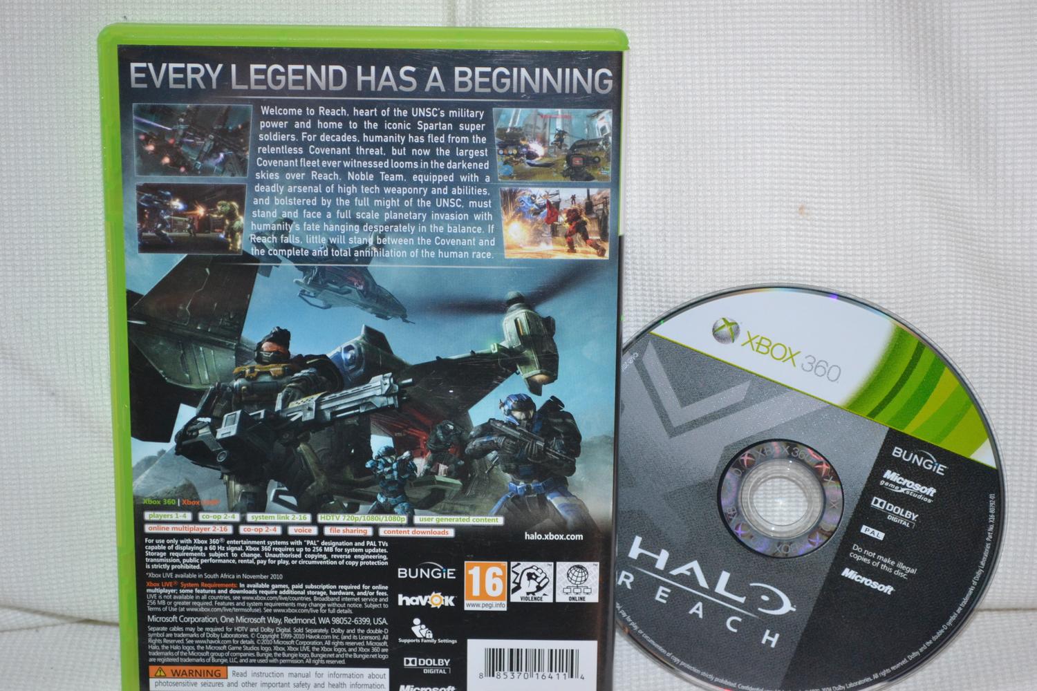 Halo Reach Xbox 360 Fint Skick