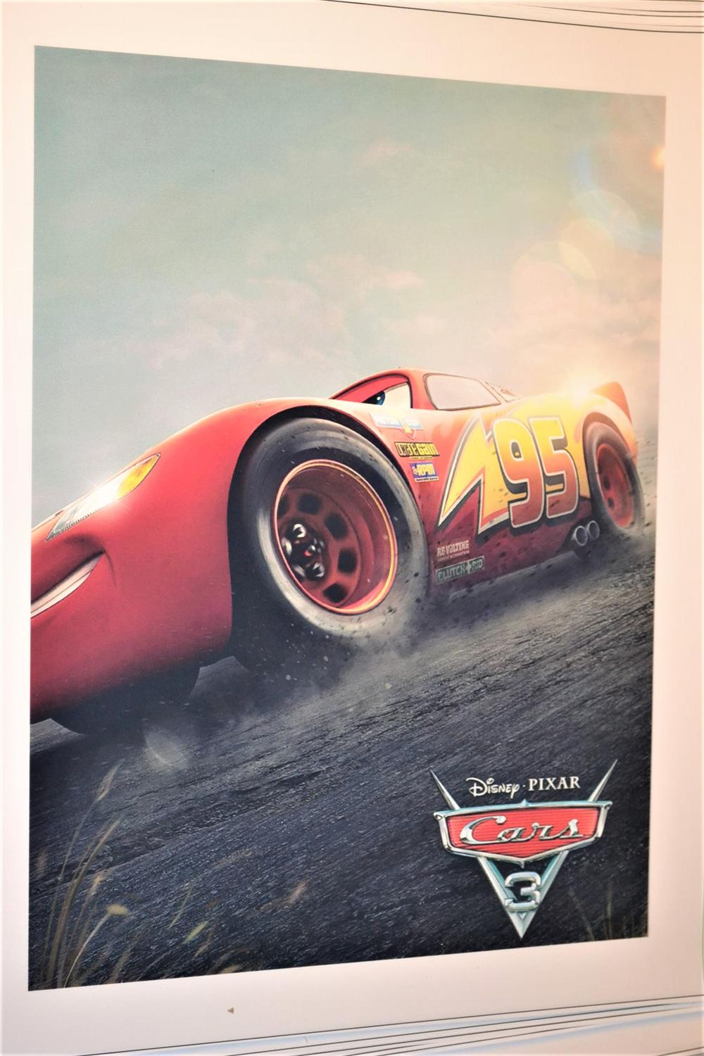 Blixten McQueen på Asfalt Bilar 3 Disney Pixar Canvas 30*40cm Ny