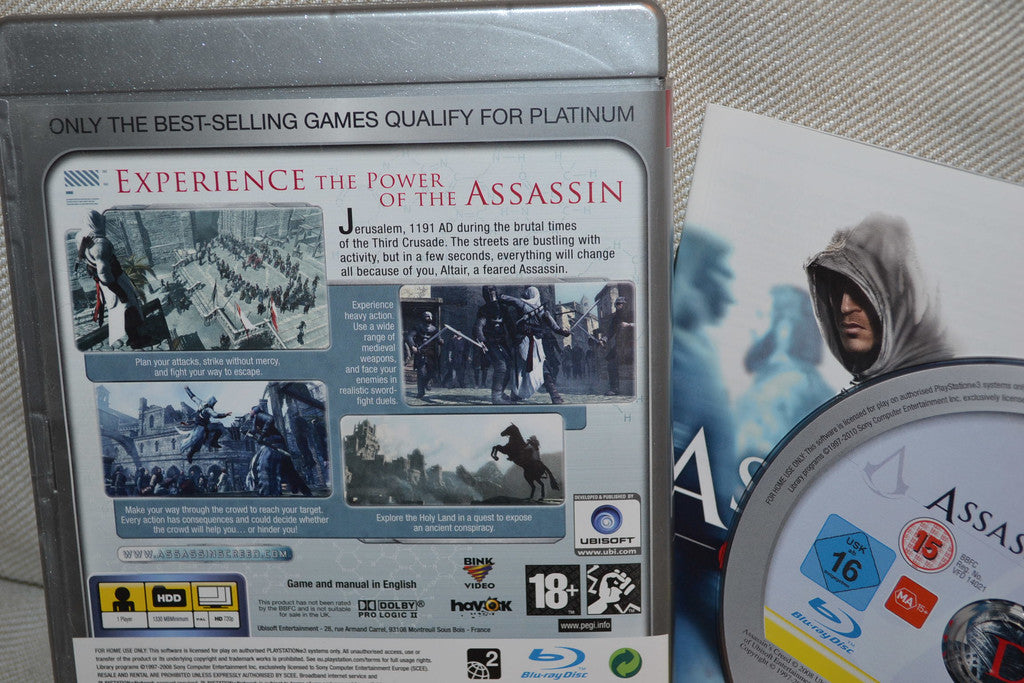 Assassins Creed Platinum PS3 Playstation 3 Komplett Fint Skick