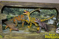 4st Dinosaurie 8-14cm Velociraptor Brachiosaurus Rörelse Kingme World Ny