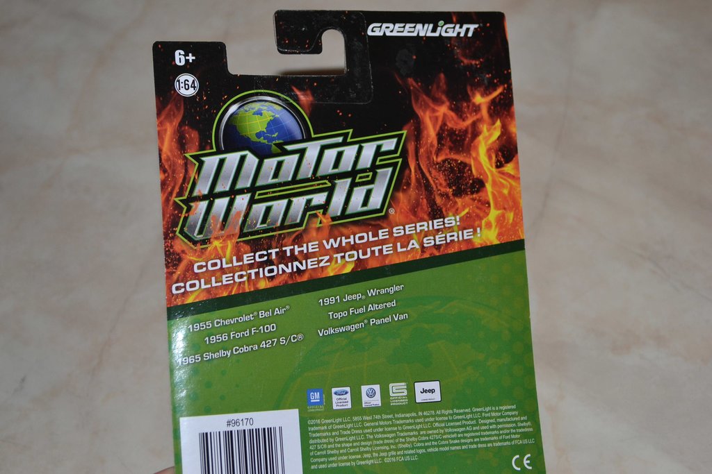 1965 Shelby Cobra 427 S/C Svart 1:64 Greenlight (Motor World