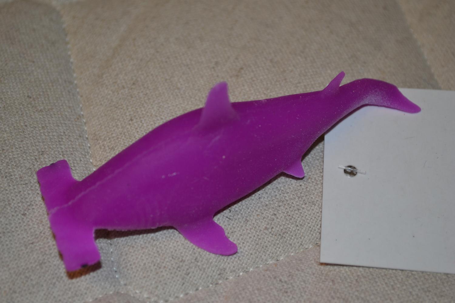 Haj Vithaj Lila m. Stretch (Färgglad) Gummi 6-10cm Ny