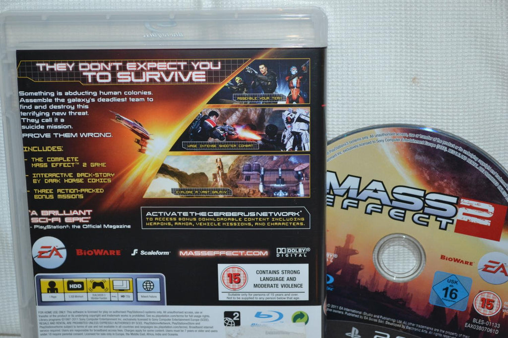 Mass Effect 2 PS3 Playstation 3 Fint Skick