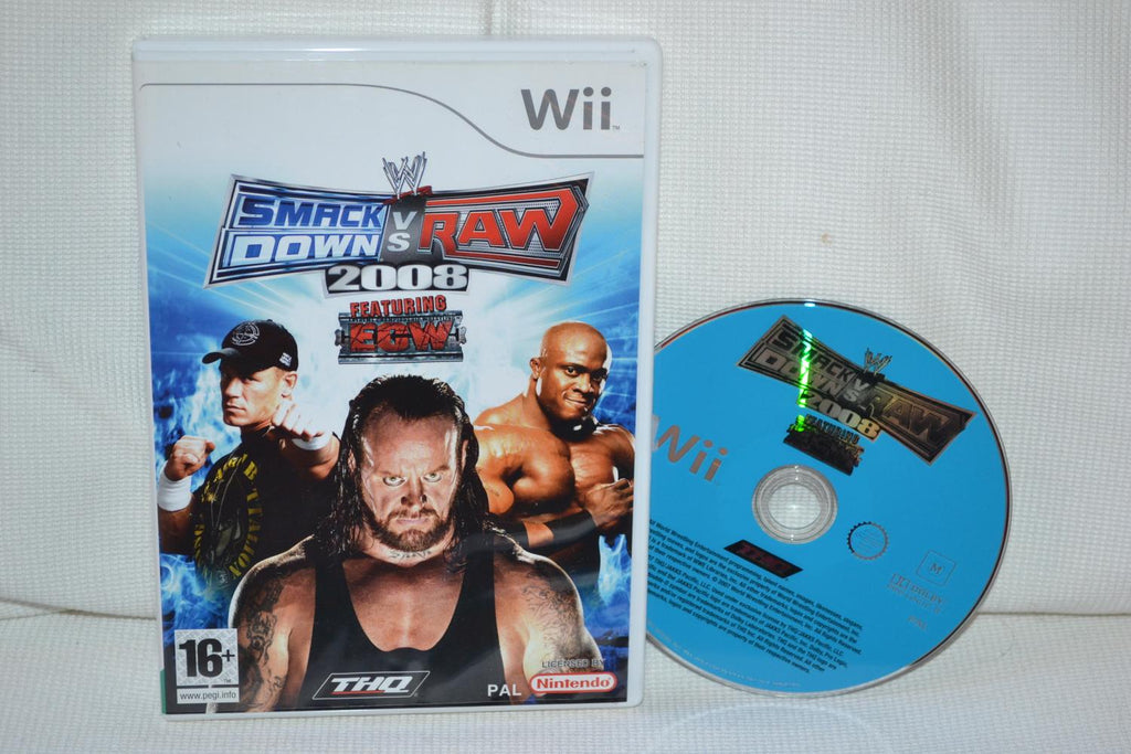 SmackDown Vs Raw 2008 Wii Nintendo (Utan Manual) Fint Skick