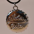 Halsband Nuka Cola Kapsyl 3D Krom/Silver Blänkande Metall (F