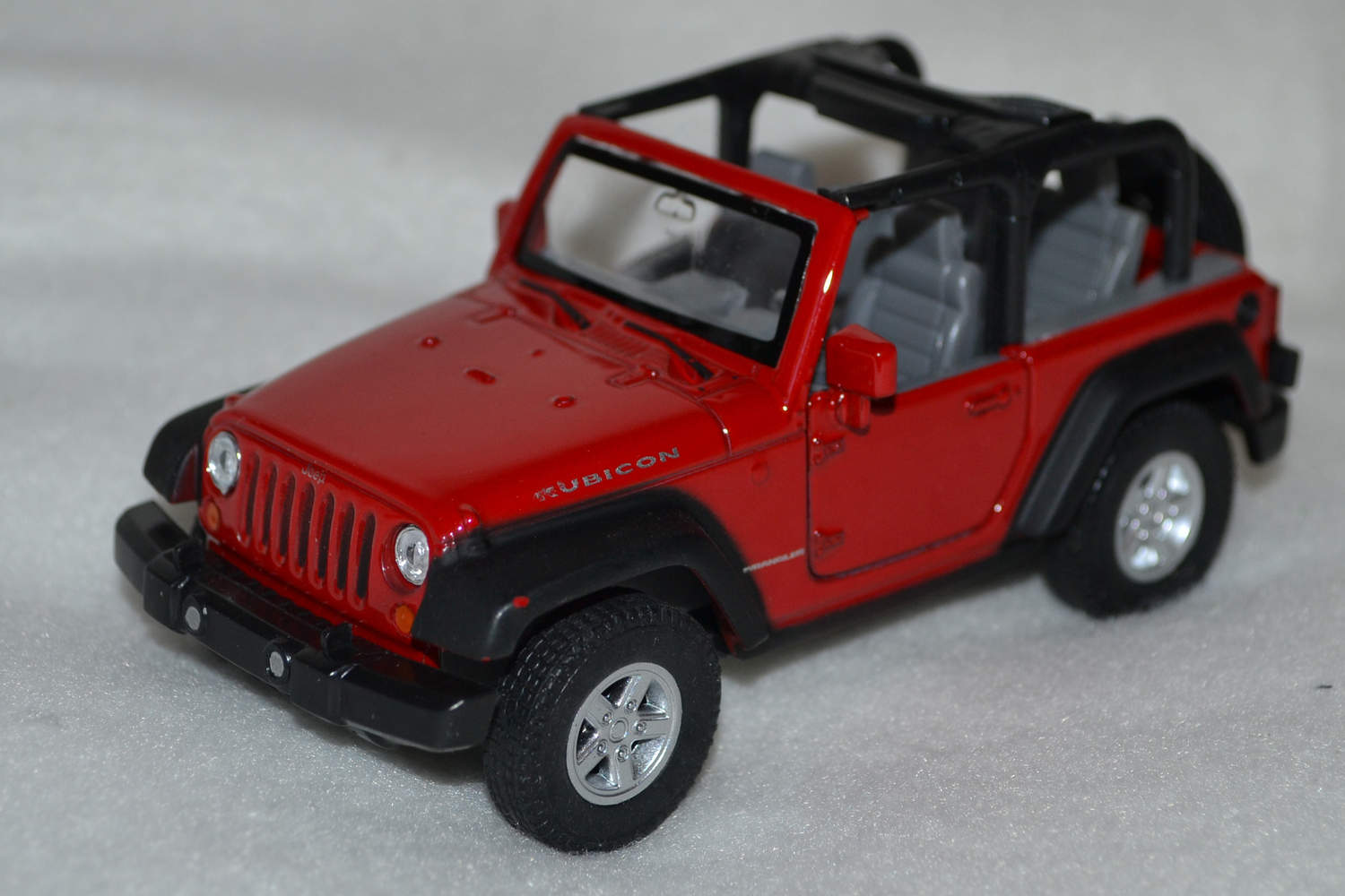 Jeep Wrangler Rubicon Röd 1:34, 1:39 Welly Nex Pullback Ny