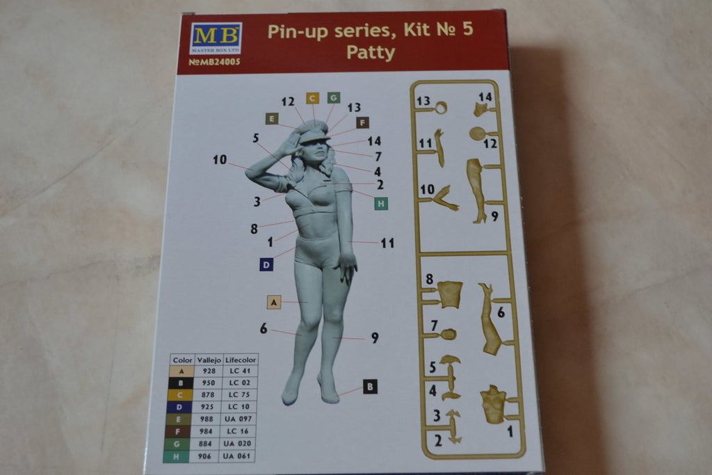 Patty US Airforce Lättklädd Tjej 1:24 MB (Pin-up Nr 5) Ny