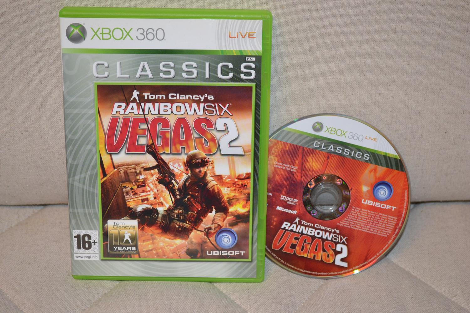 Tom Clancys Rainbow Six: Vegas 2 Classics Xbox 360 (Utan Manual) Fint Skick