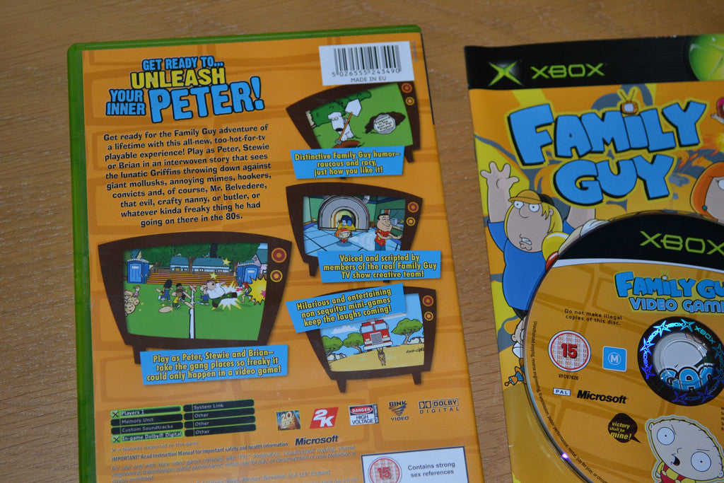 Family Guy Video Game XBOX Komplett Fint Skick