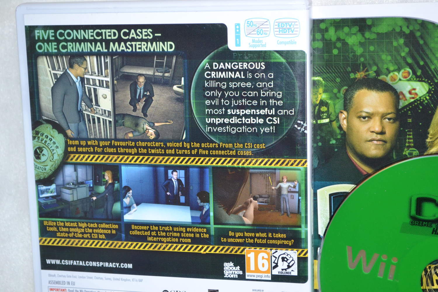 CSI: Fatal Conspiracy Wii Nintendo Komplett Fint Skick