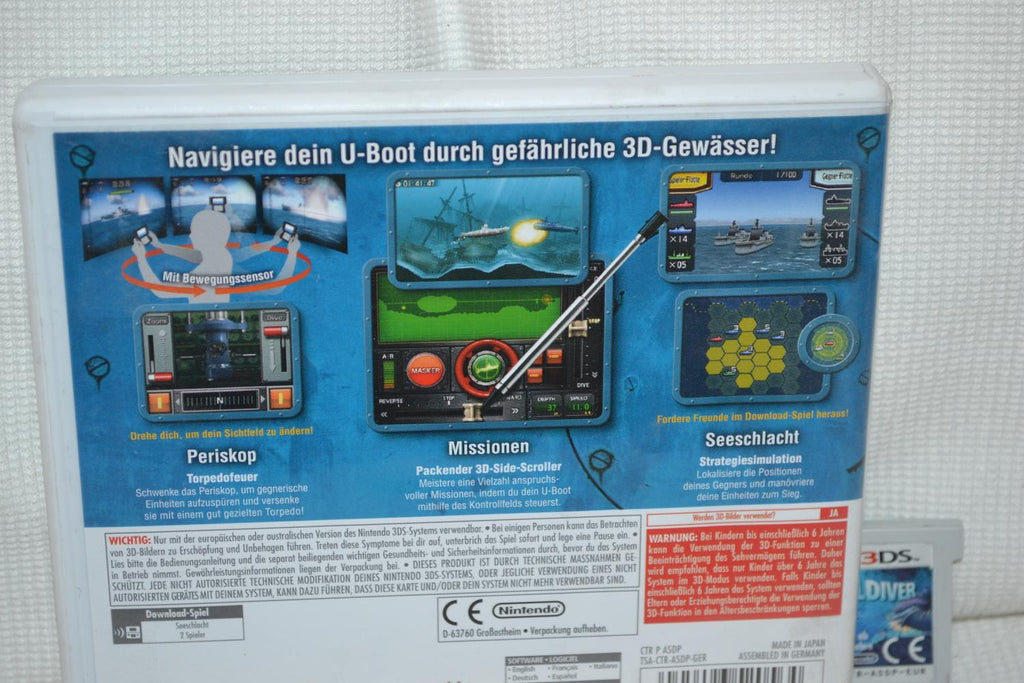 Steel Diver 3DS Nintendo (Utan Manual) Fint Skick