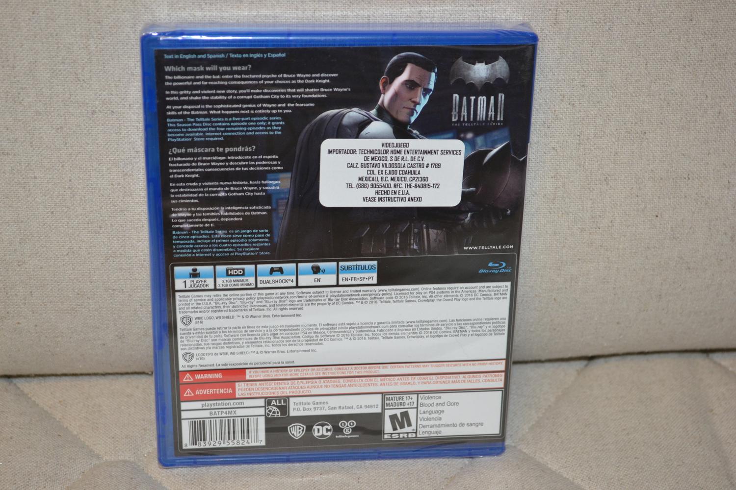 Batman The Telltale Series NTSC PS4 Playstation 4 Ny Inplastad