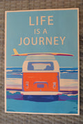 Life is a Journey Volkswagen Visdom Citat Poster Affisch 42*