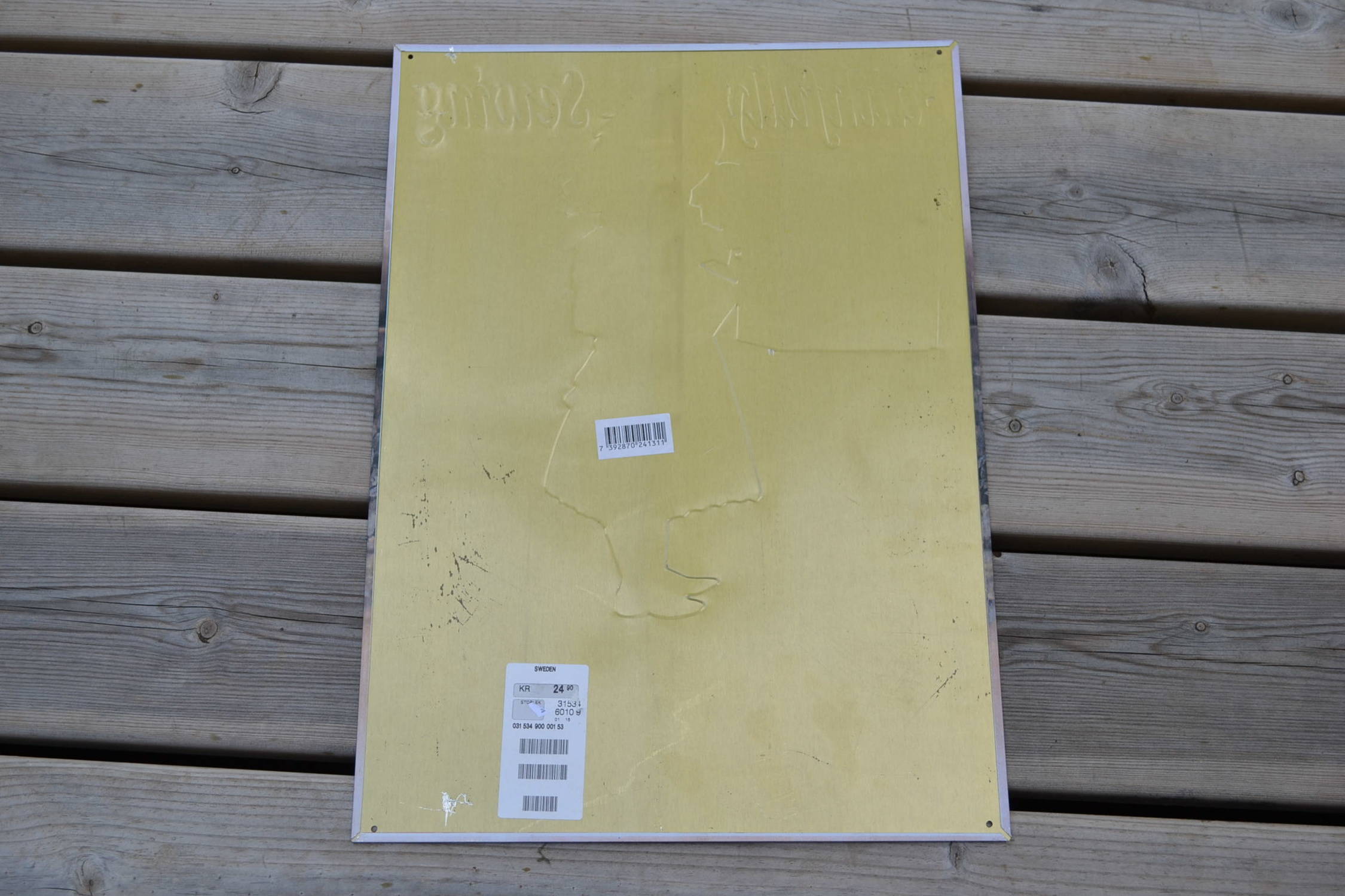 Faithfully Seving Skylt Plåtskylt Vintage (Äldre Typ) 42*30c