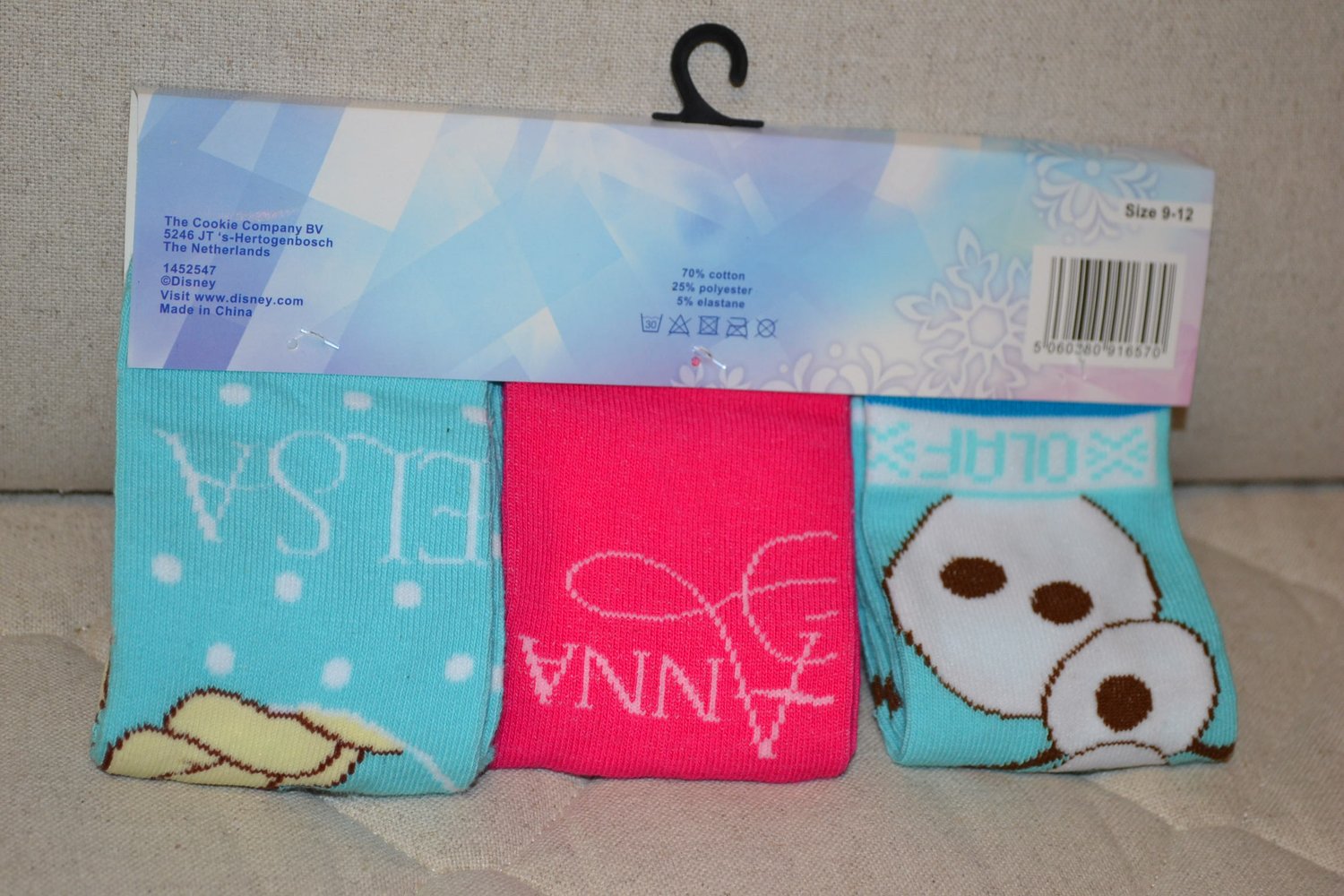 3st Sockor Strumpor Frost Disney Rosa & Blå (Strl 27-30) Ny