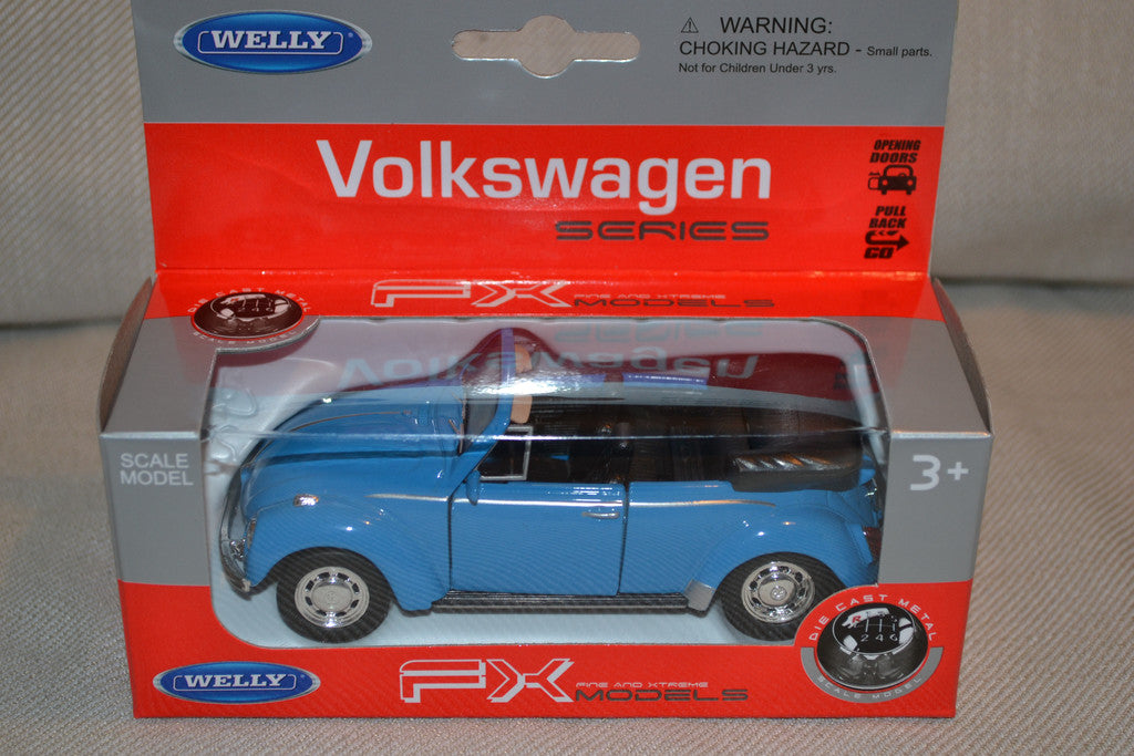 Volkswagen Beetle Convertible (Welly FX 1:38/1:36) VW Pullba