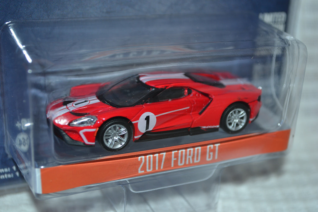 2017 Ford GT Röd m. Stripes 1:64 Greenlight (Ford GT Heritag