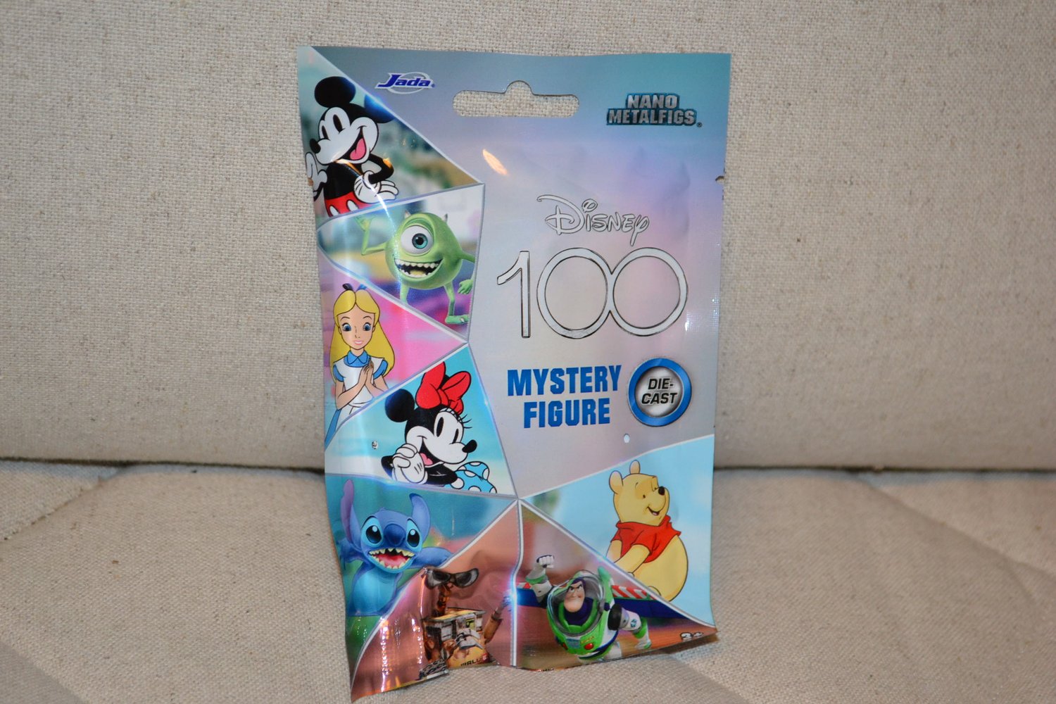Slumpmässig Mystery Figur Disney Nano Metall Jada 3-5cm (100år) Ny