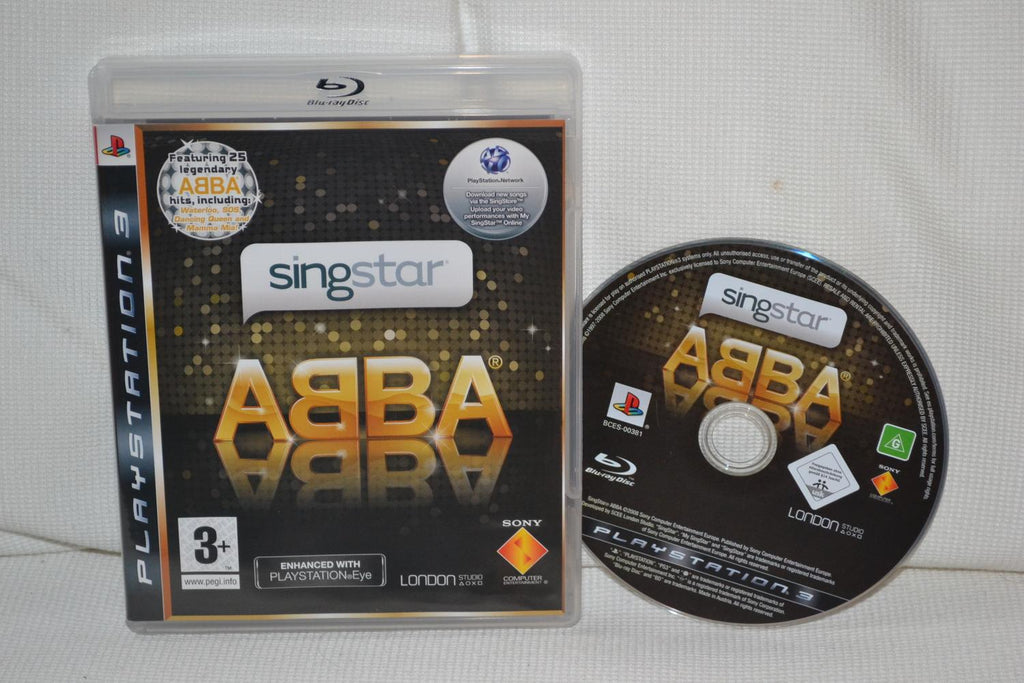 SingStar ABBA PS3 Playstation 3 (Utan Manual) Fint Skick