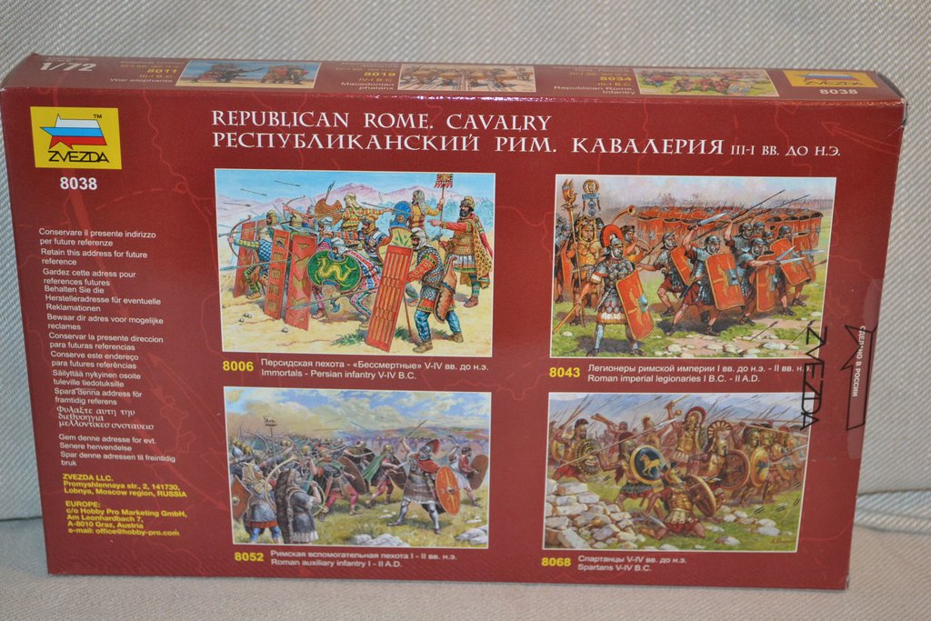 Republican Rome - Cavalry 1:72 Zvezda (ZV8038) 18st Hästar/F