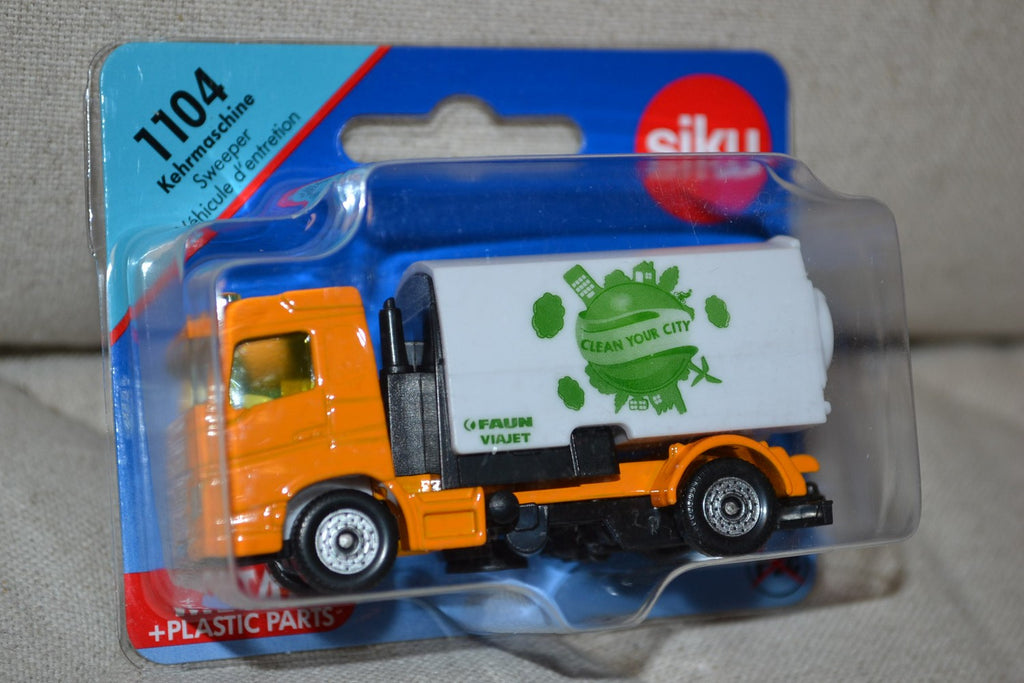 Sopbil Orange/Vit Siku 1104 8cm Ny