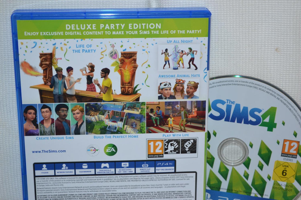 The Sims 4 Deluxe Party Edition PS4 Playstation 4 Fint Skick