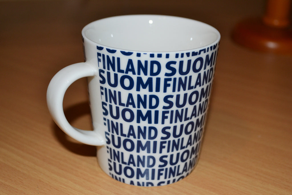 Soumi Finland Text Koti Mugg Vit Keramik 11*9*8cm Ny