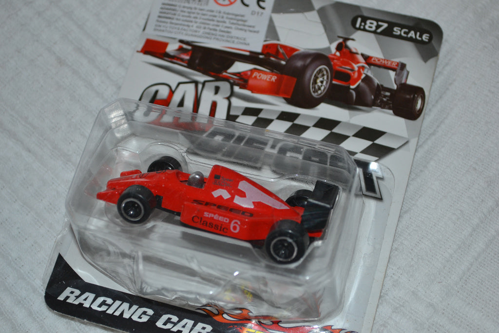 Röd Bil Formula 1 F1 Racing 1:87 1:64 (7cm) Ny