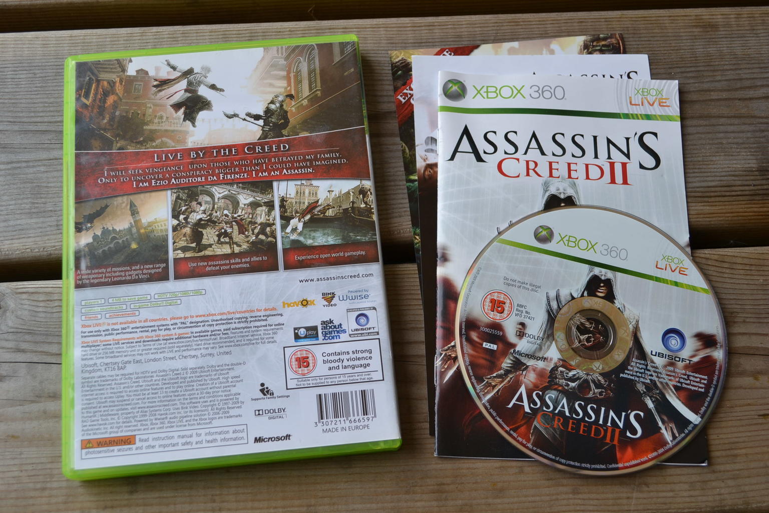 Assassin's Creed II 2 (Xbox 360) Assassins Komplett Fint Skick