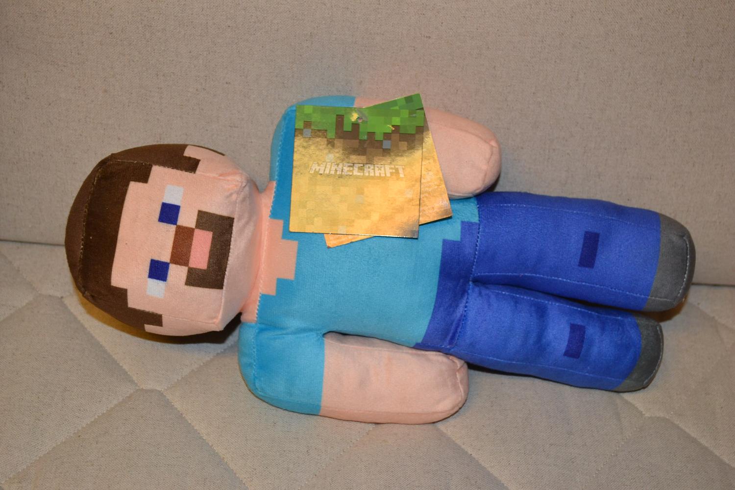 Minecraft Steve Mjukis Pluhie 35cm Toy Factory Ny