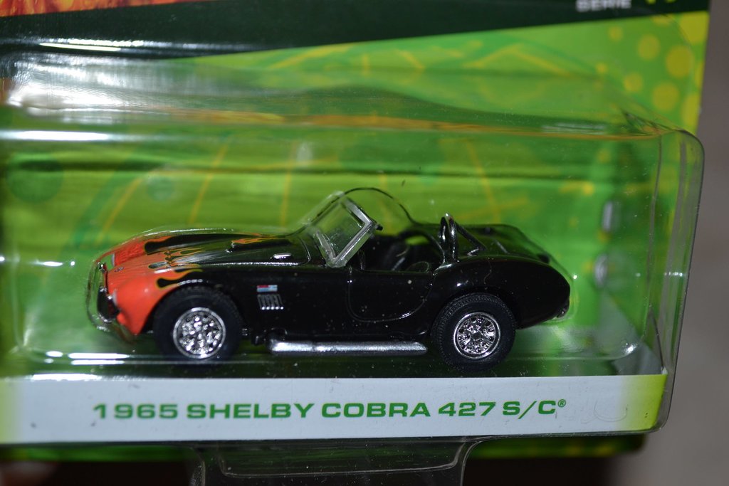 1965 Shelby Cobra 427 S/C Svart 1:64 Greenlight (Motor World