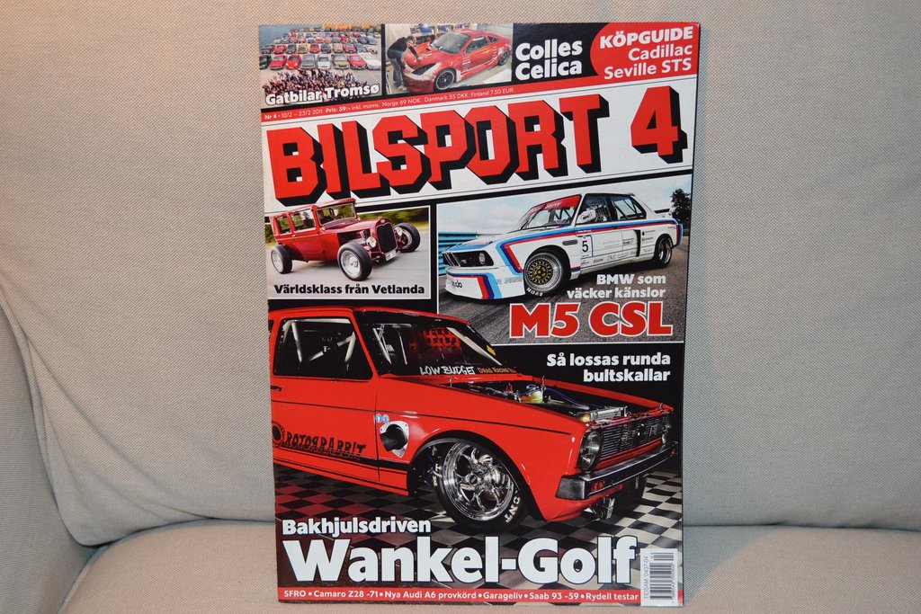Bakhjulsdriven Vankel-Golf, M5 CSL, Celica mm (Bilsport nr 4