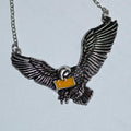 Örn m. Gult Brev, Fågel Harry Potter Halsband Silver Pläteri