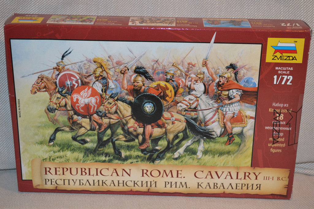 Republican Rome - Cavalry 1:72 Zvezda (ZV8038) 18st Hästar/F