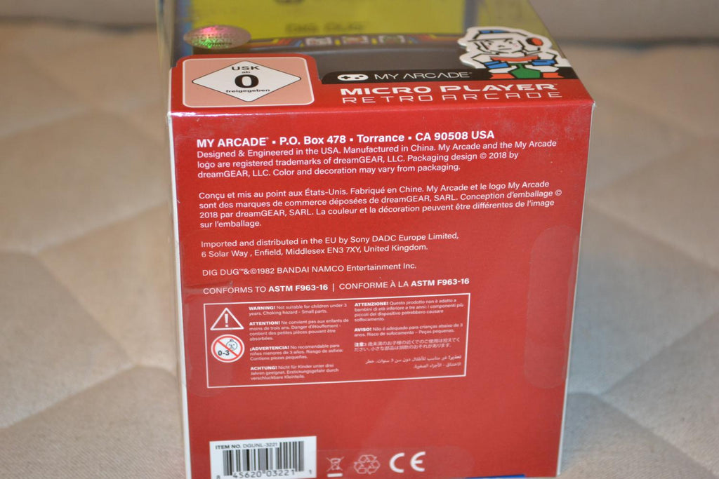 Mini Arkadmaskin Dig Dug My Arcade Micro Player 16cm Ny