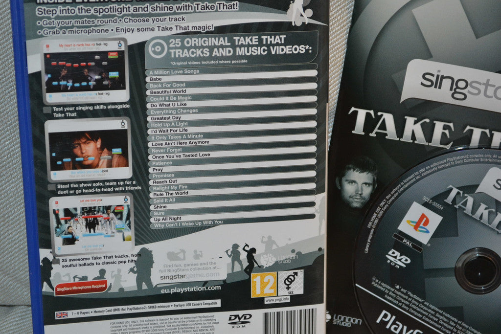 Singstar Take That PS2 Playstation 2 Komplett Fint Skick