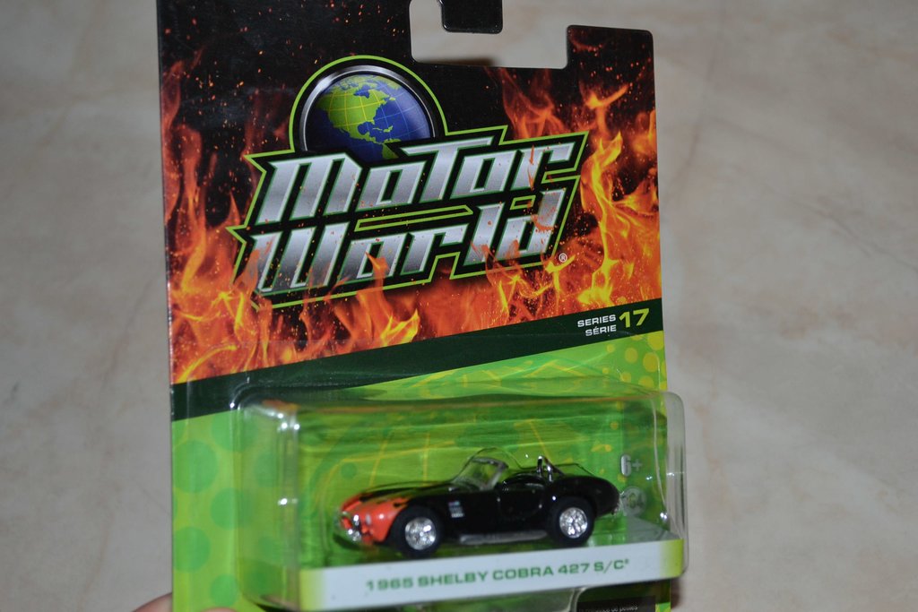 1965 Shelby Cobra 427 S/C Svart 1:64 Greenlight (Motor World