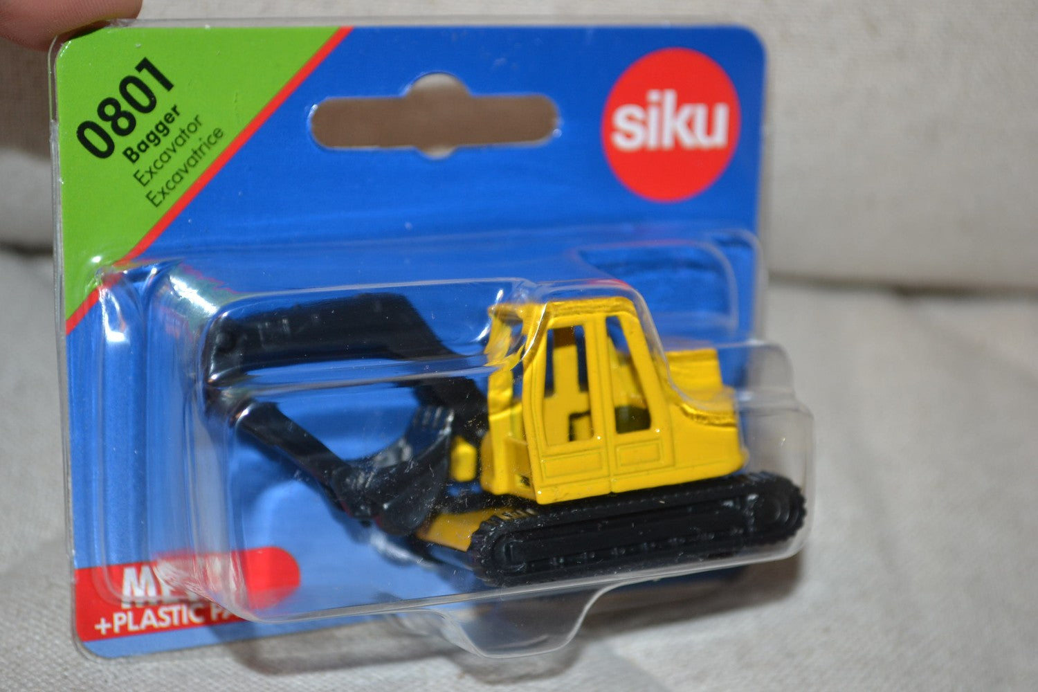 Grävmaskin Grävare Gul Siku 0801 7cm Ny