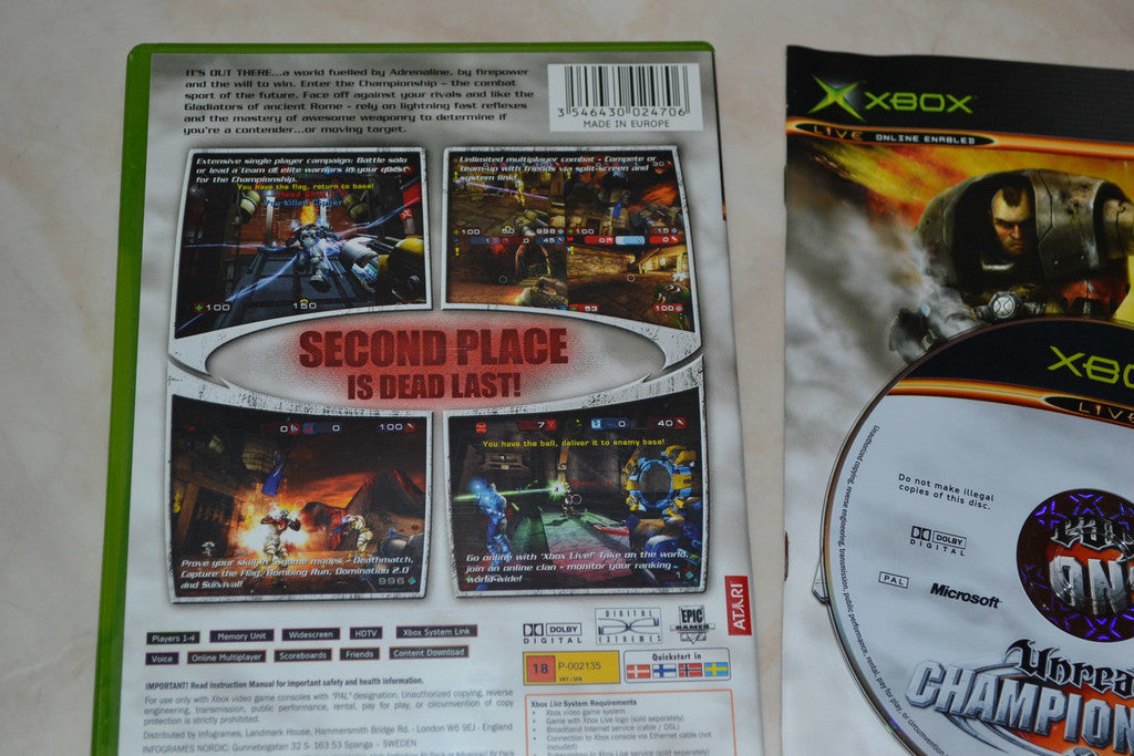 Unreal Championship XBOX Komplett Fint Skick