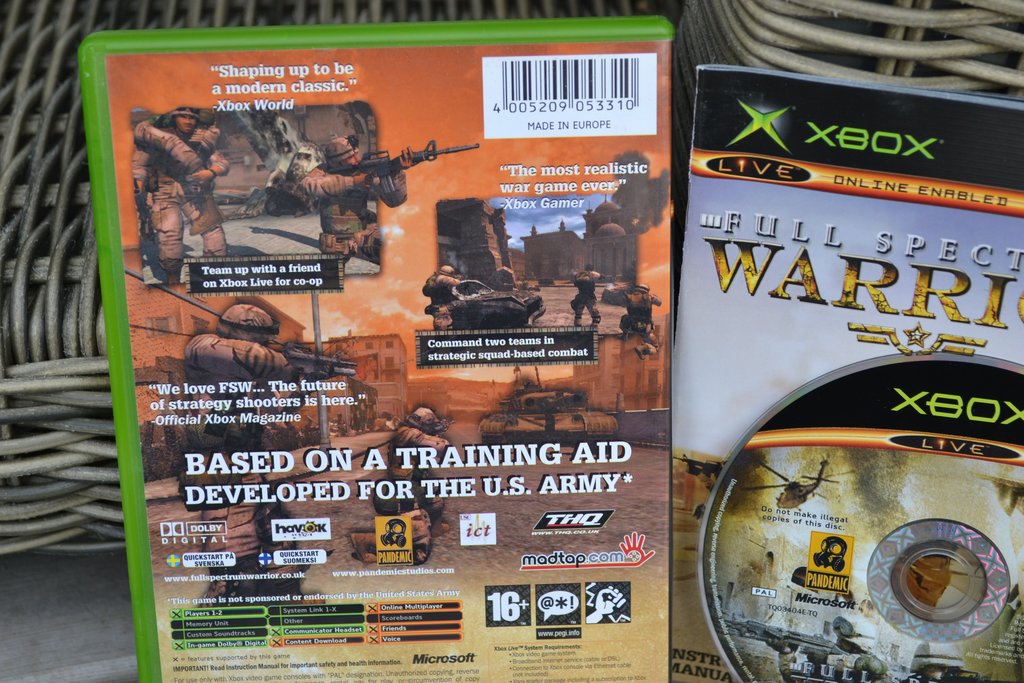 Full Spectrum Warrior XBOX Komplett Fint Skick