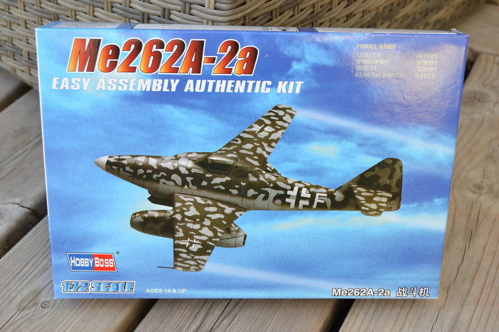 Messerschmitt ME 262A-1A 1:72 Hobbyboss 80248 Flygplan Ny