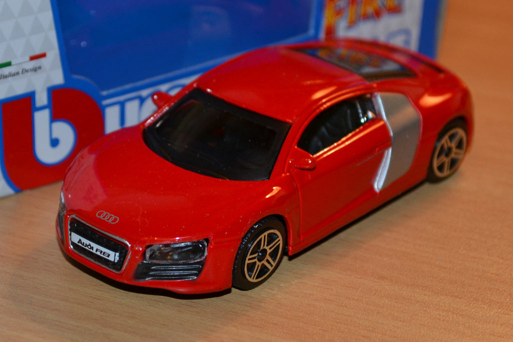 Audi R8 2009 Röd 1:43 Burago Ny