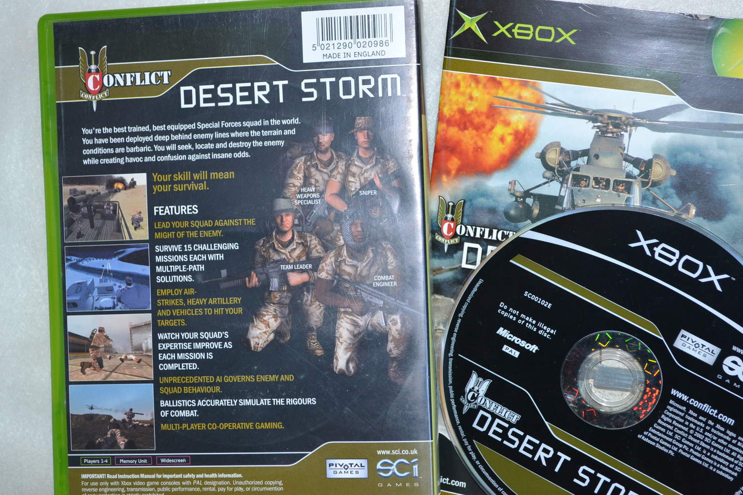 Conflict: Desert Storm XBOX Komplett Fint Skick
