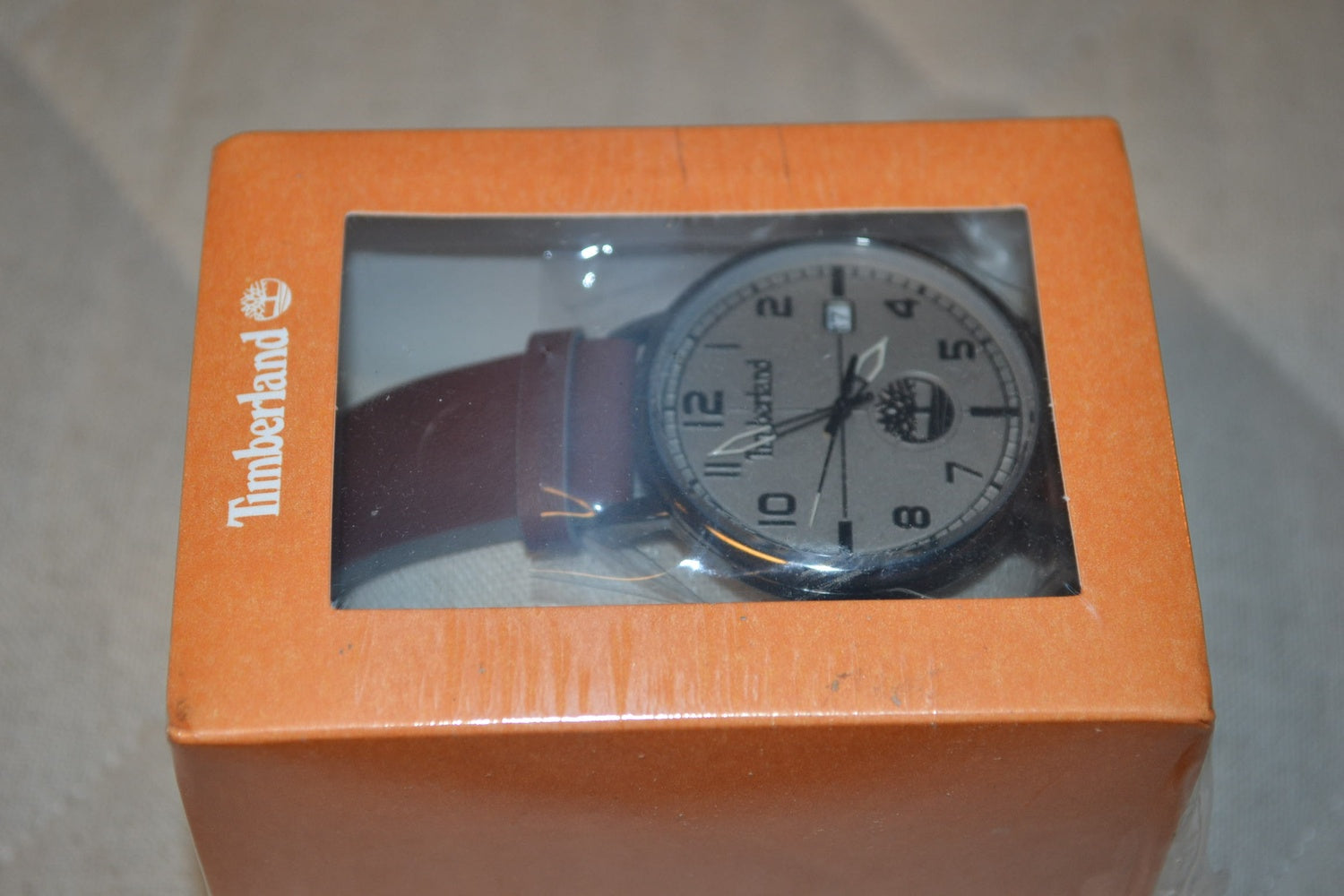 Timberland Krämvit Brun Läder Armbandsur Klocka 43mm TDWGB2091601 Ny