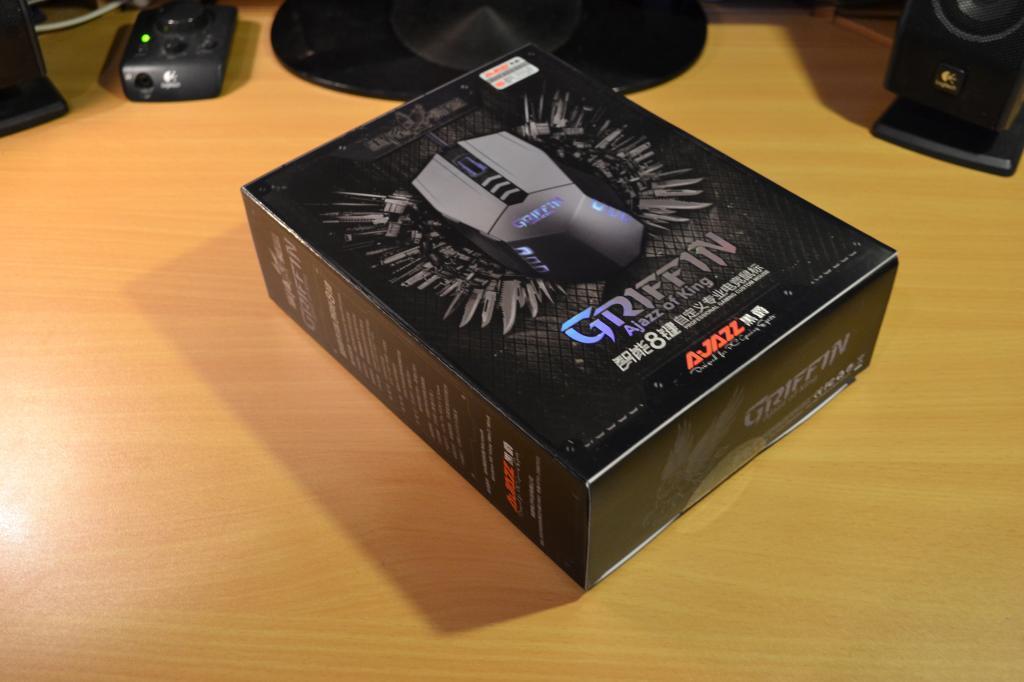 Ny Gamingmus Datormus Ajazz Griffin Mörkgrå/Svart Unik