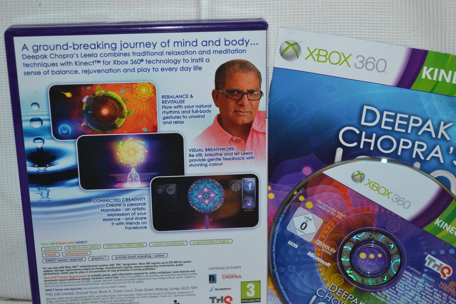 Deepak Chopras Leela Kinect Xbox 360 Komplett Fint Skick