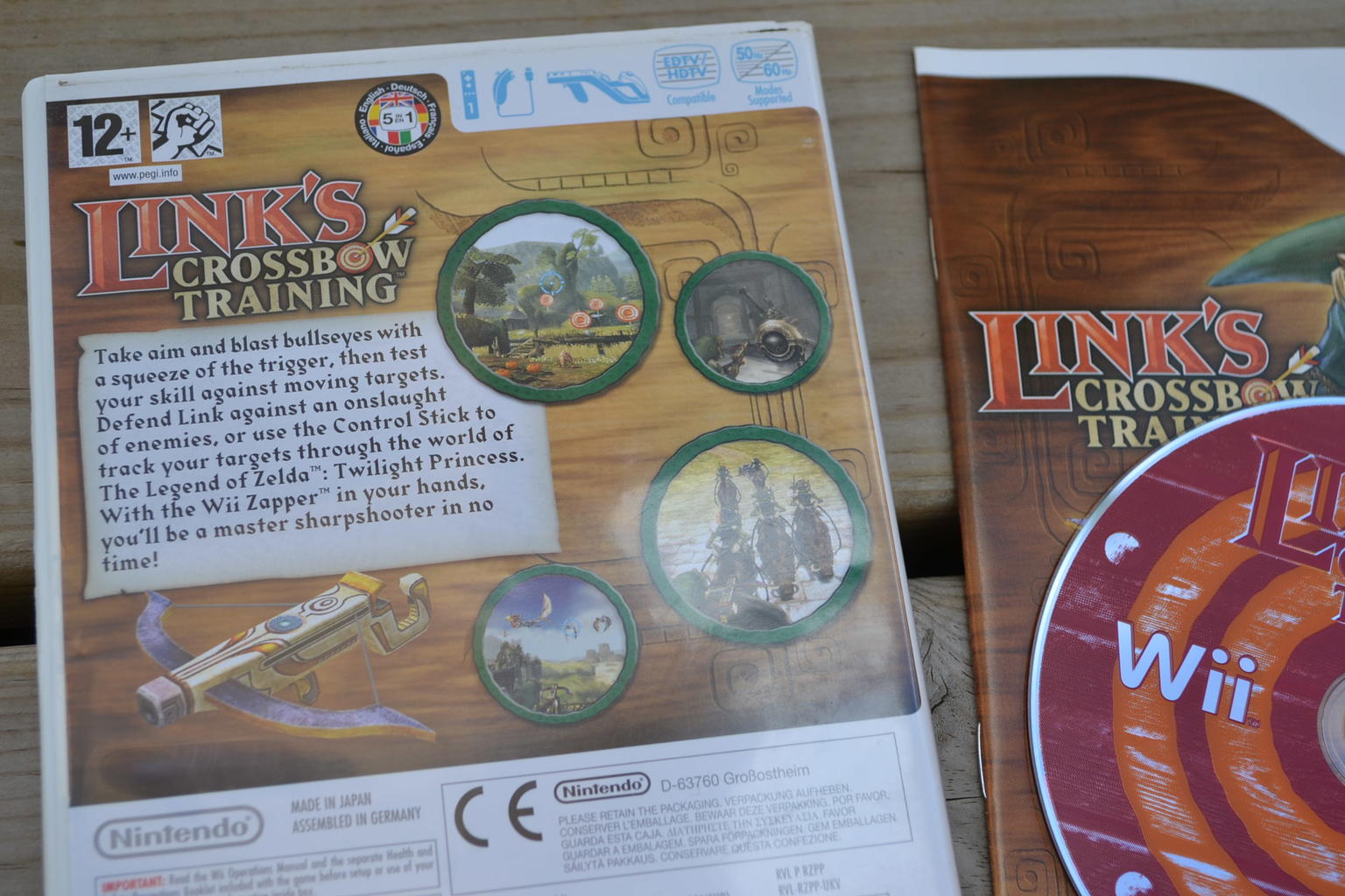 Link's Links Crossbow Training Wii Nintendo Komplett Fint Skick