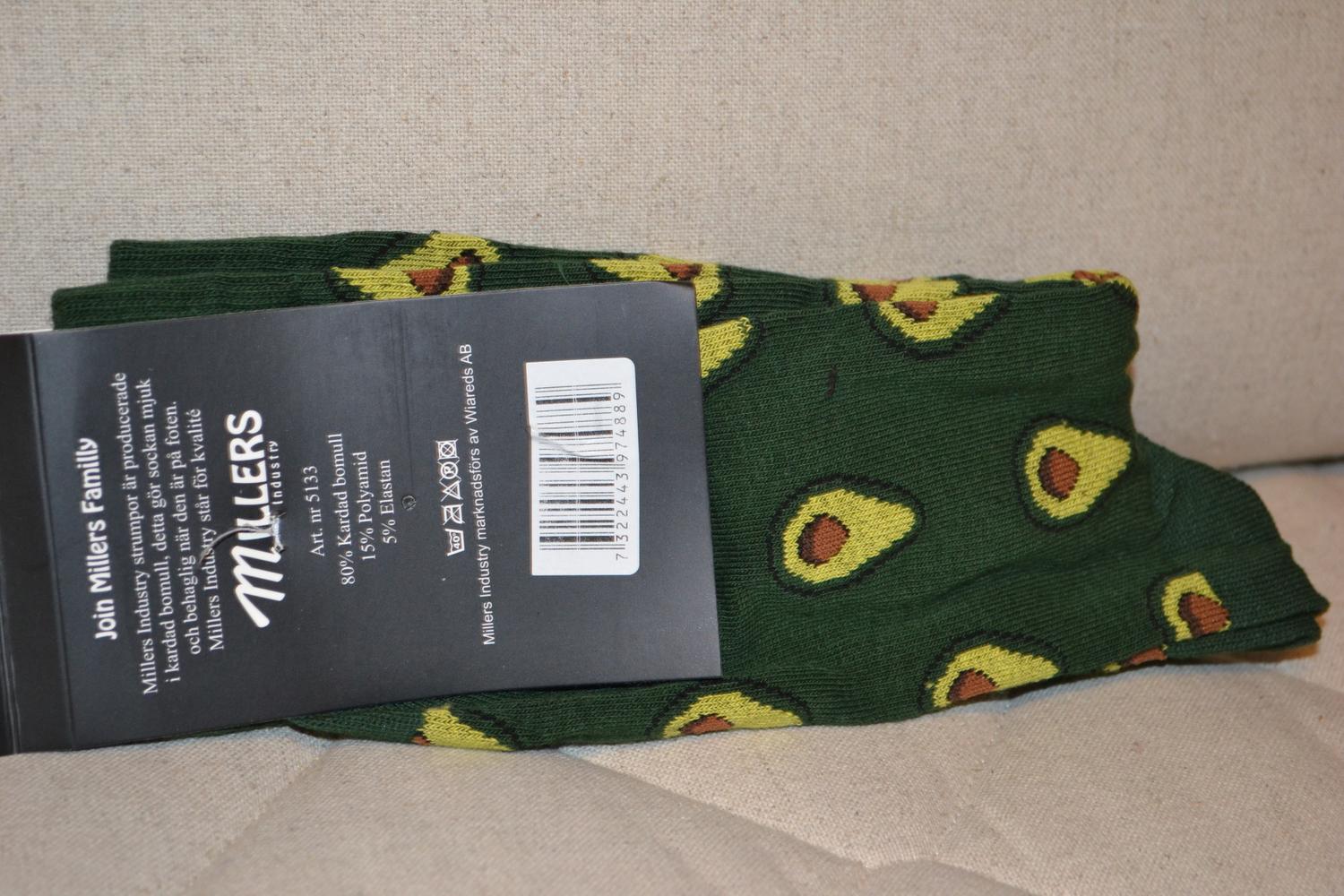 Avocado Millers Sockar Strumpor Strl 41-46 1par Ny