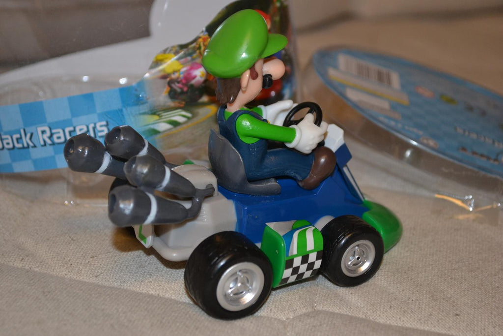 Luigi Mario Kart Wii Stor 12cm Goldie Nintendo Pullback Ny